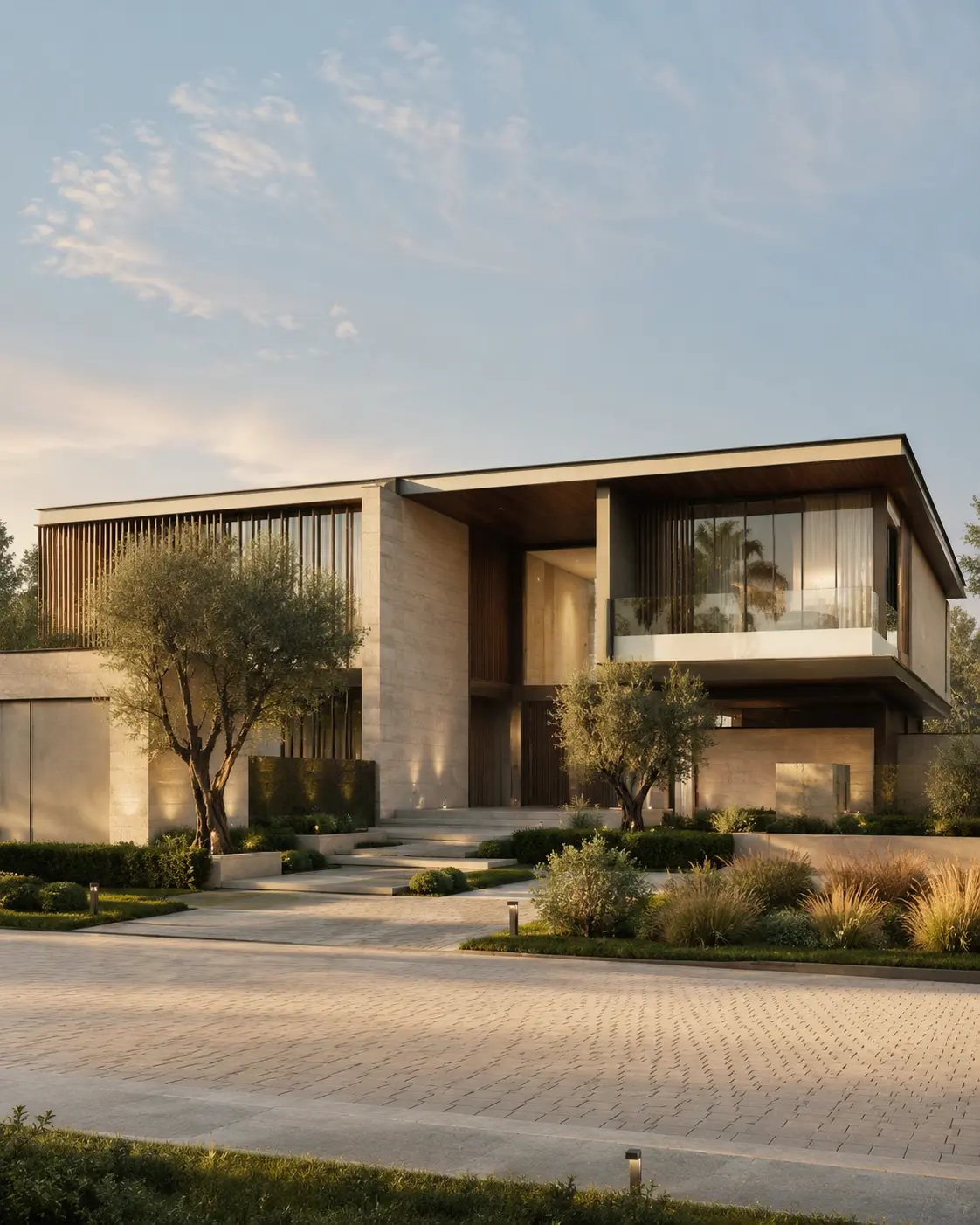 Contemporary private villa visualization in Dubai Hills Grove
