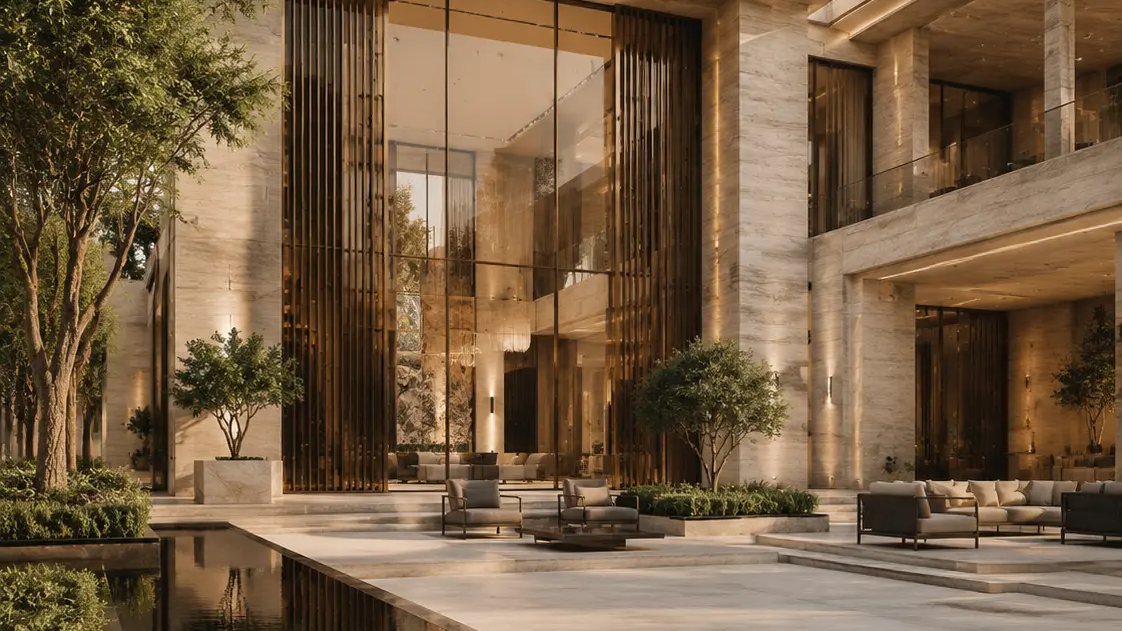 Luxury private villa design visualization in Emirates Hills